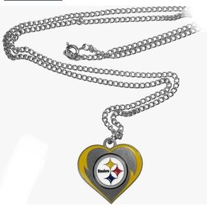 Pittsburgh Steelers Women’s Heart Necklace Pendant